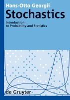 Stochastics : introduction to probability and statistics /