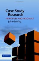 Case study research : principles and practices /