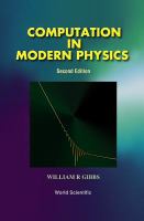 Computation in modern physics /