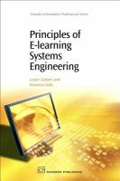 Principles of e-learning systems engineering /