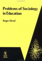 Problems of sociology in education /