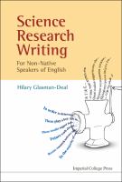 Science research writing for non-native speakers of English /