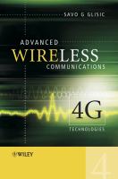 Advanced wireless communications : 4G technologies /