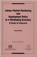 Labour market monitoring and employment policy : a study of Indonesia /
