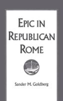 Epic in Republican Rome /