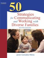 50 strategies for communicating and working with diverse families /