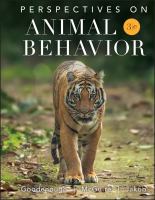 Perspectives on animal behavior /
