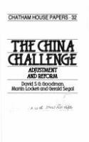 The China challenge : adjustment and reform /