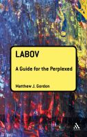 Labov a guide for the perplexed /