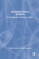 Qualitative market research : a practitioner's and buyer's guide /