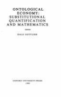 Ontological economy : substitutional quantification and mathematics /
