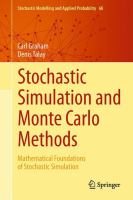 Stochastic simulation and Monte Carlo methods : mathematical foundations of stochastic simulation /