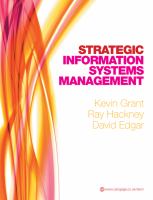 Strategic information systems management /