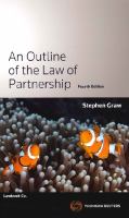 An outline of the law of partnership /