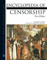 Encyclopedia of censorship /