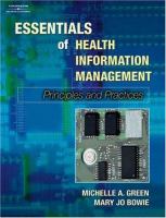 Essentials of health information management : principles and practices /