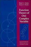 Function theory of one complex variable /