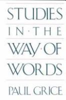 Studies in the way of words /