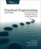 Practical programming : an introduction to computer science using Python 3.6 /