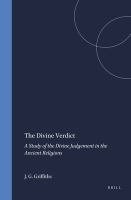 The divine verdict : a study of divine judgement in the ancient religions /