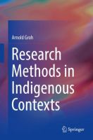 Research methods in indigenous contexts /