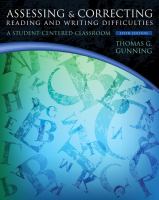 Assessing and correcting reading and writing difficulties /