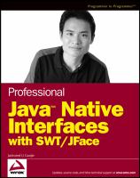 Professional Java native interfaces with SWT/JFace /