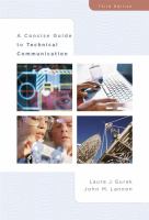 A concise guide to technical communication /