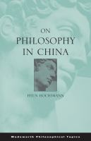 On philosophy in China /
