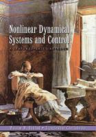 Nonlinear dynamical systems and control : a Lyapunov-based approach /