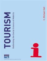 Tourism : rethinking the social science of mobility /