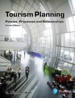 Tourism planning : policies, processes and relationships /