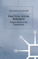 Practical social research : project work in the community /
