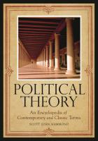 Political theory : an encyclopedia of contemporary and classic terms /