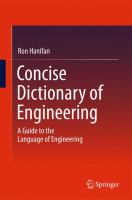 Concise Dictionary of Engineering : A Guide to the Language of Engineering /