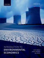 Introduction to environmental economics /