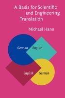 A basis for scientific and engineering translation : German-English-German /