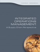 Integrated operations management : a supply chain perspective /