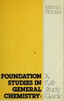 Foundation studies in general chemistry : a self-study guide /