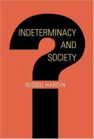 Indeterminacy and society /