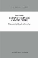 Beyond the inner and the outer : Wittgenstein's philosophy of psychology /