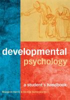 Developmental psychology a student's handbook /