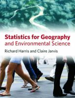Statistics in geography and environmental science /