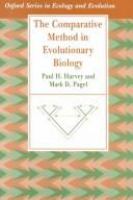 The comparative method in evolutionary biology /