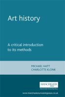 Art history : a critical introduction to its methods /