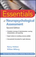 Essentials of neuropsychological assessment /