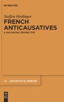 French anticausatives : a diachronic perspective /
