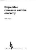 Depletable resources and the economy /