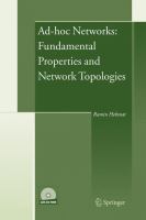 Ad-hoc networks: fundamental properties and network topologies /