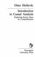 Introduction to causal analysis : exploring survey data by crosstabulation /